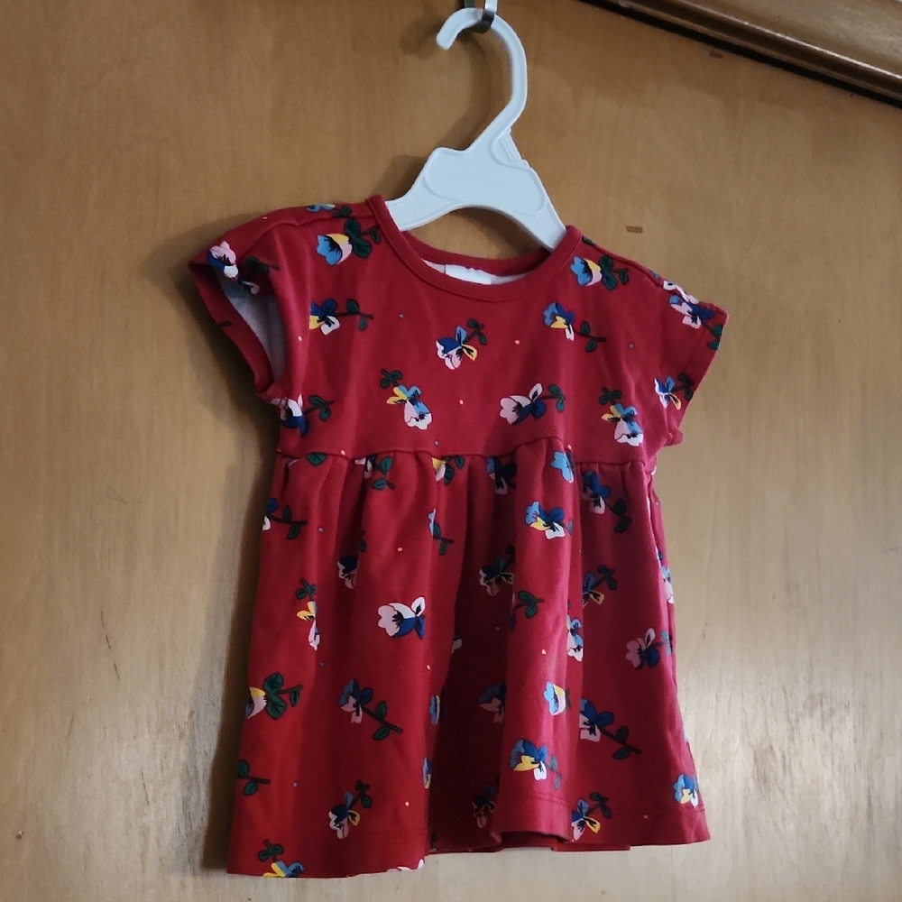 Hanna Anderson Red Floral Baby Dress